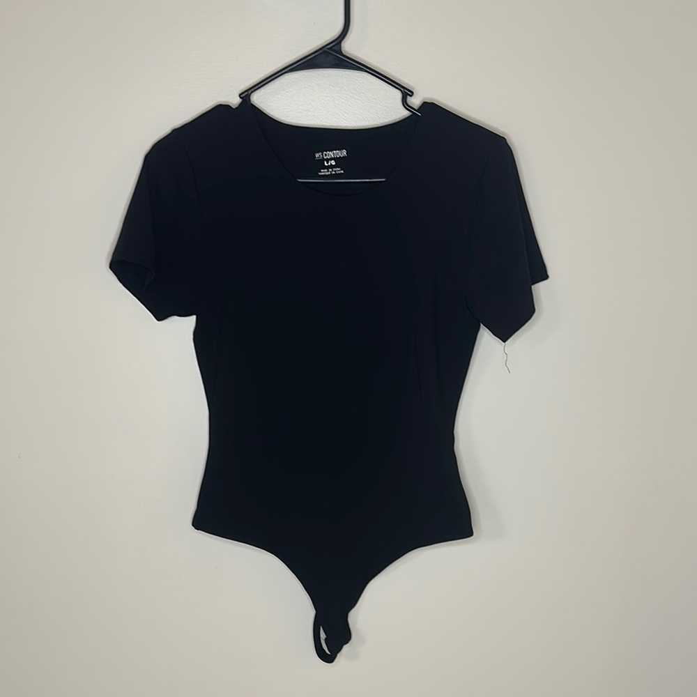 Black Short Sleeve Bodysuit
